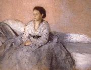 Edgar Degas Madame Rene de Gas oil painting artist